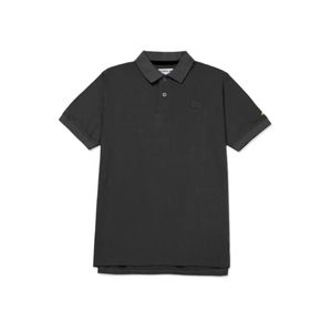 Polo M/C Negro Logo Algodon Hombre Cat