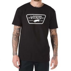 Remera M/C Negro/Blanco Fullsic Patch Hombre Vans
