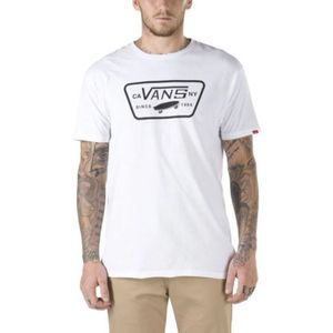 Remera M/C Blanco/Negro Fullsic Patch Hombre Vans