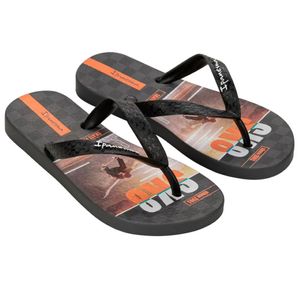 Zapatilla Negro Combinado Skate Infantil Ipanema