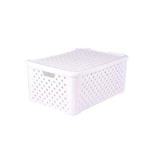 Cesta Blanca Org. Rattan C/ Tampa