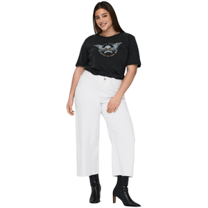 Jeans pants white denim mujer carmakoma