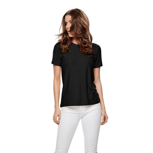 Remera Negro Regular Fit Mujer Jacqueline De Yong