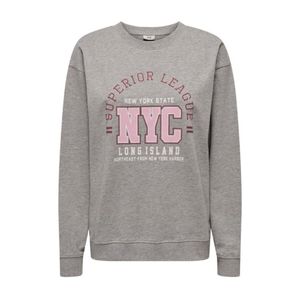 Remera M/L Gris Con Estamp. Mujer Jdy