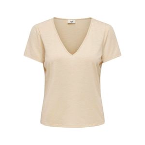 Remera M/C Marfil Cuello V Coll Mujer Jdy