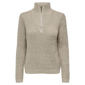 Sweater M/L Marfil Con Cierre Mujer Jdy