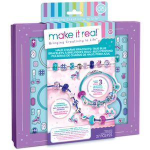 Make It Real Pulseras Charm Halo Puro Azul