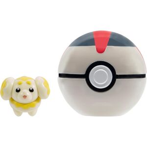 Jazwares Pokémon Clip N Go Fidough + Timer Ball
