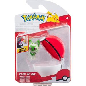 Jazwares Pokémon Clip N Go Sprigatito + Poké Ball