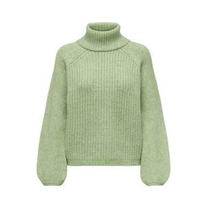 Sweater M/L Verde Cuello Alto Mujer Jdy