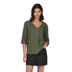 Blusa M/C Verde Mujer Jacqueline De Yong