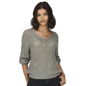Sweater Gris M/L Mujer Jacqueline De Yong