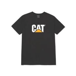 Remera M/C Negro Logo Classic Hombre Cat