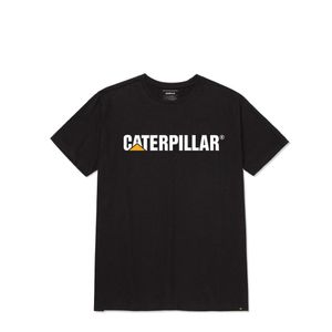 Remera M/C Negro Loco Letter Classic Hombre Cat
