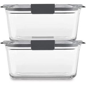 Recipiente Pack *2 Brilliance Glass 1.1lts. Rd