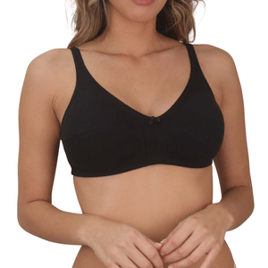 Corpiño Sin Taza Ni Aro Negro Mujer Kalua