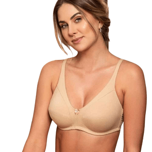 Corpiño Sin Taza Ni Aro Beige Mujer Kalua