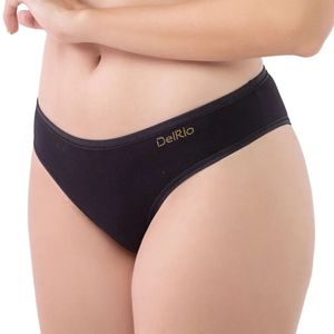 Bombacha De Algodon Negro Mujer Del Rio