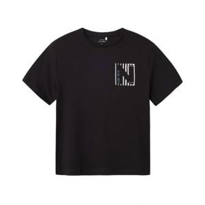 Remera M/C Negro Niño Nameit