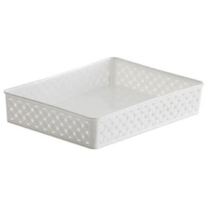 Cesto Organizador Rattan Blanco Paramount