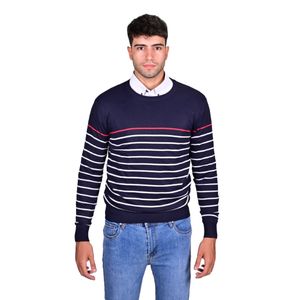 Sweater Azul M. Rayas Navy Hombre New Green