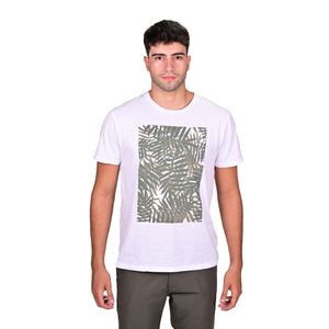 Remera M/C Blanco Graphic Organic Hombre New Green