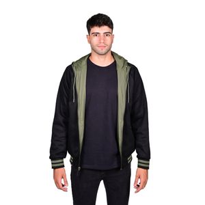 Campera Reversible Negro Verde O. Ted Lapidus