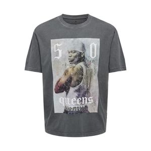 Remera m/c gris celebrity rap hombre only & sons