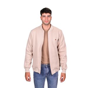 Campera Beige Liso Text Phoenix Hombre Connection