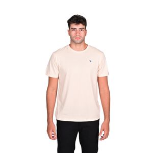 Remera M/C Beige Basic Hombre New Green