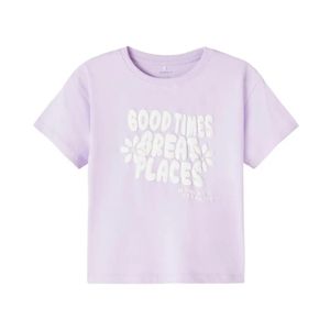 Remera m/c lila sport niña nameit