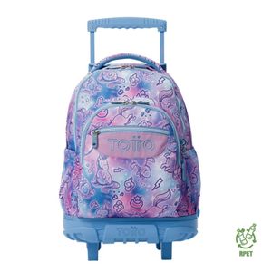 Mochila Rue Bomper Renglon C/Ruedita 25 Lts. Totto