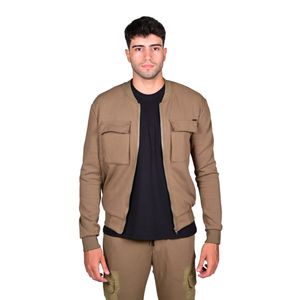 Campera Verde M. Rib Doble Bol. Sup. Hombre Hummer