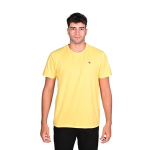 Remera M/C Mostaza. R-Neck Basic Hombre New Green