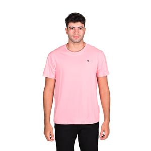 Remera M/C Rosa R-Neck Basic Hombre New Green