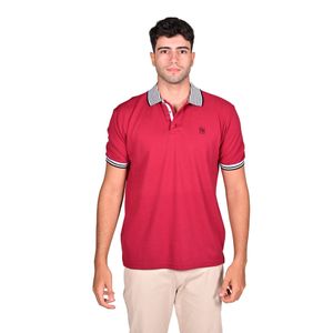Polo M/C Bordo Detalle Rib Hombre New Green