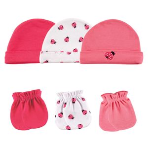 Gorros+Manoplas Mariquitas Combinado Hudson Baby