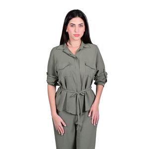 Camisa M/L Clasica Verde Musgo L'Exclusif
