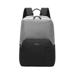Mochila Essential Kvm-655 Negra Y Gris Claro Kolke