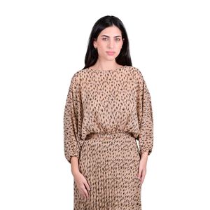 Blusa m/l en gasa animal print mujer juliette