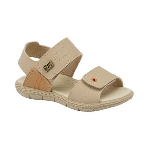 Sandalia Tic Tac Beige Infantil Niño Klin