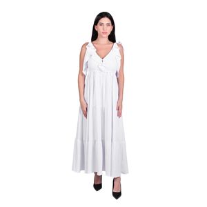 Vestido Aldeano En Crepe Mujer L'Exclusif