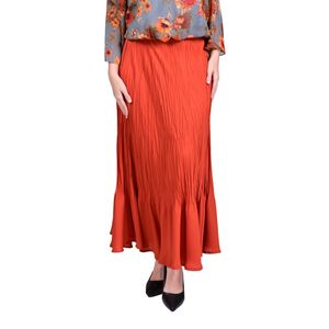 Pollera Amazada Terracota Mujer L'Exclusif