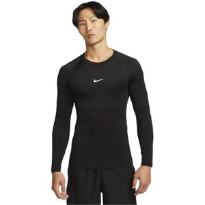 Remera m/l dri-fit tight top ls negro hombre nike