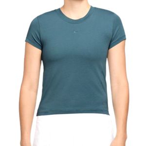 Remera M/C Ns Chll Knt Mid Crop Celeste Mujer Nike