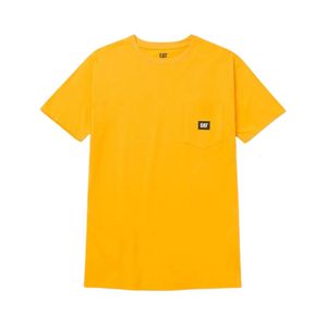 Remera M/C Amarillo Label Hombre Caterpillar