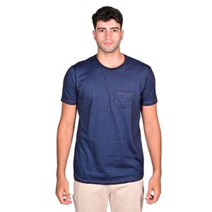 Remera M/C Azul Marino Hombre Connection