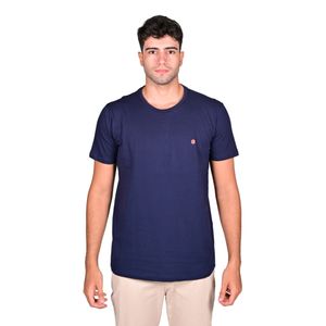 Remera M/C Azul Marino Hombre Connection