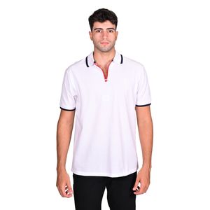 Polo M/C Blanco Hombre New Green