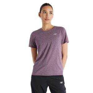 Remera M/C Lila Essentials Heathertech Mujer Nb